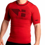 Herren Kurzarm-T-Shirt Hanker Rot