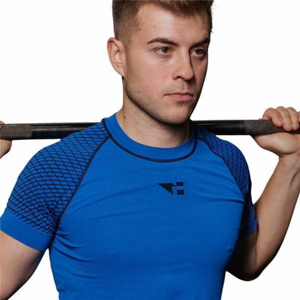 Herren Kurzarm-T-Shirt Hanker Kampo Blau