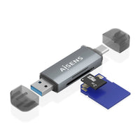Externes Kartenlesegerät Aisens ASCR-2AC08-GR Grau