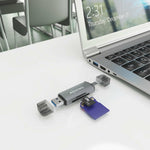 Externes Kartenlesegerät Aisens ASCR-2AC08-GR Grau