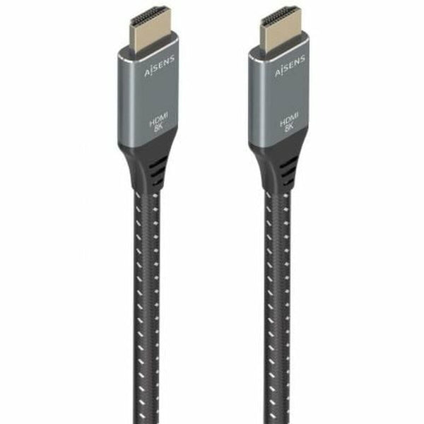 HDMI Kabel Aisens A150-0878 10 m Schwarz/Grau