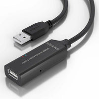 USB-Kabel Aisens A101-0915 Schwarz 10 m