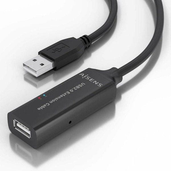 USB-Kabel Aisens A101-0915 Schwarz 10 m