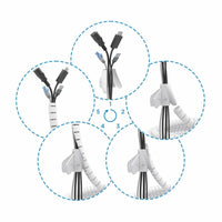 Kabel-Ordnungshilfe Aisens A151-0918 Weiß