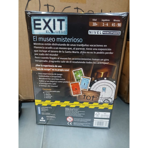 Geschicklichkeitsspiel Exit The Museum Devir BGEXIT10 (ES)