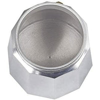 Italienische Kaffeemaschine JATA CCA6          * Silberfarben 6 Tassen Aluminium
