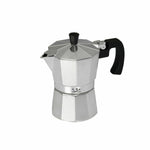 Italienische Kaffeemaschine JATA CCA12 Aluminium 12 Kopper Silberfarben