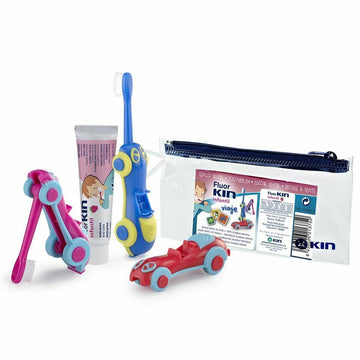 Set Mundpflege für Kinder Kin Fluorkin Infantil Viaje Coche Auto (3 Stücke)