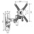 TV Halterung TM Electron 25 kg 10"-32"