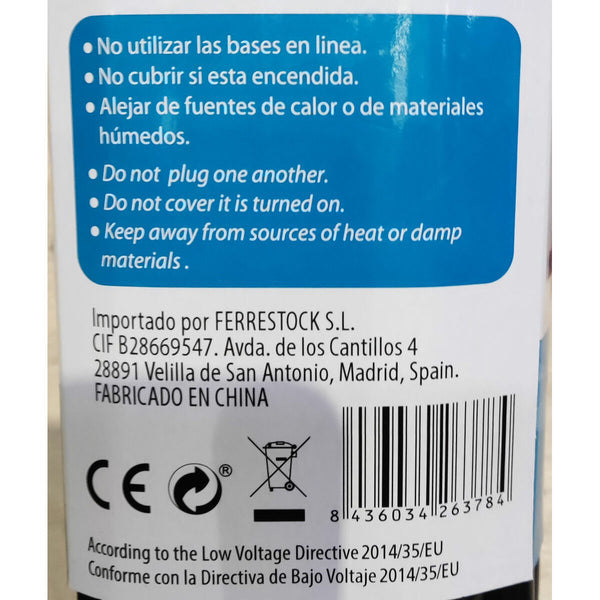 Steckerleiste mit 6 Steckdosen und Schalter TM Electron 250 V