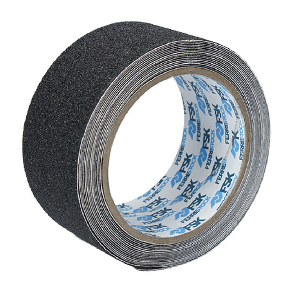 Roll of Anti-Slip Material Ferrestock Schwarz 5 m x 50 mm Antirutsch