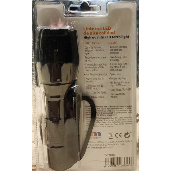 Taschenlampe LED TM Electron TME Schwarz 10W