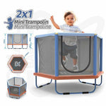 Kindertrampolin mit Sicherheitsnetz Ociotrends 140 X 110 CM