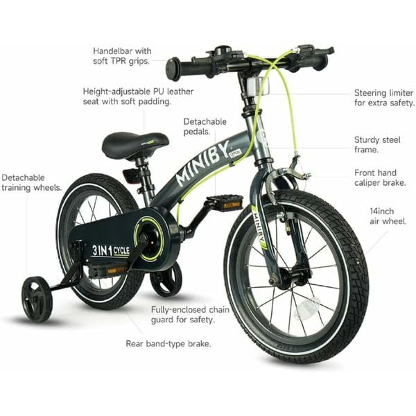 Kinderfahrrad Ociotrends Grau