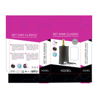 Weinzubehör-Set Koala Ac Schwarz Metall 2 Stücke