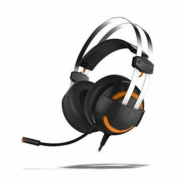 Gaming Headset mit Mikrofon Krom NXKROMKDE Schwarz Schwarz/Orange