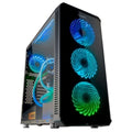 Gehäuse Semitour Mikro ATX / Mini ITX / ATX Nox-Xtreme Hummer TGM Schwarz