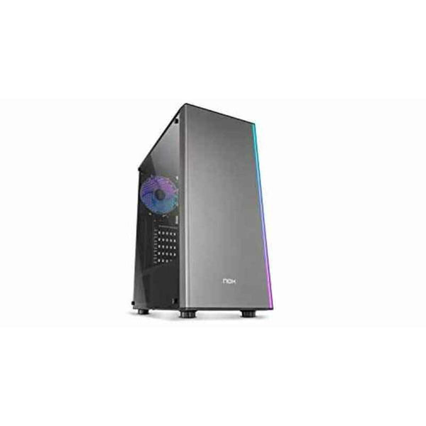 ATX Semi-Tower Gehäuse Nox-Xtreme Infinity Omega RGB Schwarz Grau