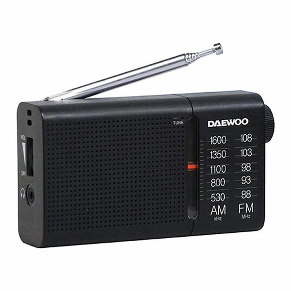 Tragbares Radio Daewoo Schwarz AM/FM