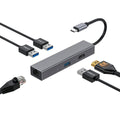 Hub USB CoolBox Hub miniDOCK4 USB-C Grau