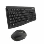 Tastatur mit Maus CoolBox COO-KTR-02W Qwerty Spanisch Wireless Schwarz Spanisch QWERTY