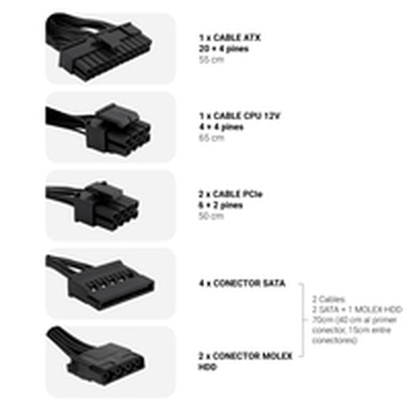 Stromquelle CoolBox COO-FAPW3-650 650 W 6 W