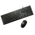 Tastatur mit Maus CoolBox Schwarz Qwerty Spanisch