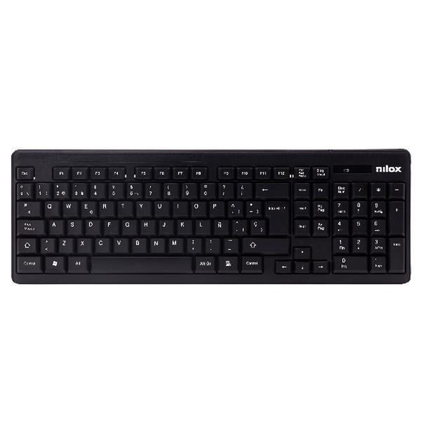 Tastatur mit Drahtloser Maus Nilox NXKMWE0001 Qwerty Spanisch