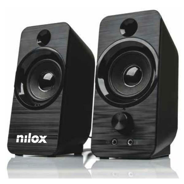 Laptop-Lautsprecher Nilox NXAPC02 Schwarz 6 W USB