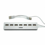 Hub USB Nilox NXHU7ALU2 Grau