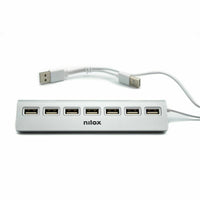 Hub USB Nilox NXHU7ALU2 Grau