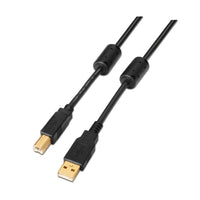 USB 2.0 A zu USB-B-Kabel Aisens A101-0010 Schwarz 3 m (1 Stück)