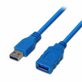 Verlängerungskabel mit USB Aisens A105-0045 Blau 1 m (1 Stück)