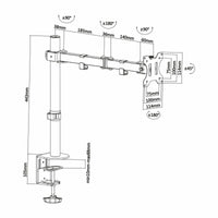Bildschirm-Träger für den Tisch Aisens DT32TSR-039 32"