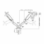 Bildschirm-Träger für den Tisch Aisens DT27TSR-045 32"