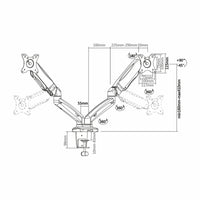 Bildschirm-Träger für den Tisch Aisens DT27TSR-045 32"