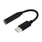 USB-C-zu-Jack 3.5 mm-Adapter Aisens A109-0348 Schwarz 15 cm (1 Stück)