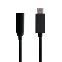 USB-C-zu-Jack 3.5 mm-Adapter Aisens A109-0348 Schwarz 15 cm (1 Stück)