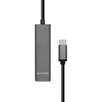 Hub USB Aisens A109-0403 Grau Anthrazit