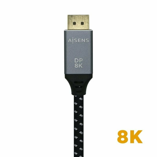 DisplayPort-Kabel Aisens A149-0434 50 cm Schwarz Schwarz/Grau