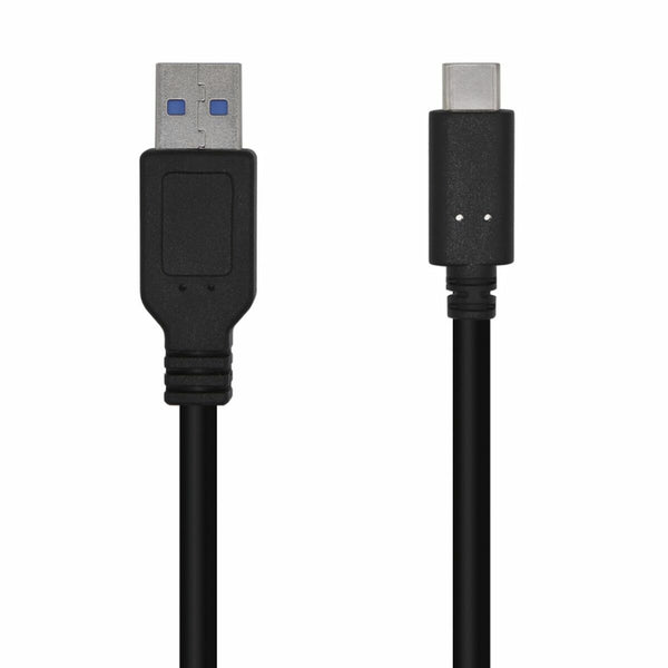 USB A zu USB-C-Kabel Aisens A107-0450 Schwarz 1,5 m