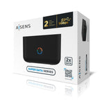 Dual-Dockstation Aisens EASDS-D01B Schwarz USB USB 3.0 USB-A
