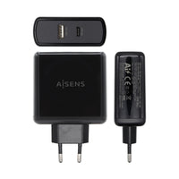 USB-Ladegerät für die Wand Aisens PD 3.0 USB-C 57 W Schwarz