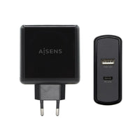 USB-Ladegerät für die Wand Aisens PD 3.0 USB-C 57 W Schwarz