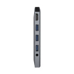Hub USB Aisens ASUC-9P001-GR Schwarz Grau 100 W