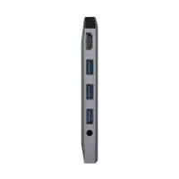 Hub USB Aisens ASUC-9P001-GR Schwarz Grau 100 W
