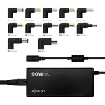 Laptopladekabel Aisens ASLC-90WAUTO-BK 90 W Universal