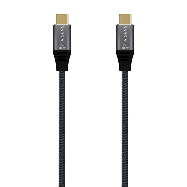 USB-C zu USB-C-Kabel Aisens A107-0634 Grau 2 m