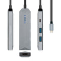 Hub USB Aisens ASUC-4P002-GR Schwarz Grau