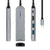 Hub USB Aisens ASUC-5P003-GR Schwarz Grau 100 W